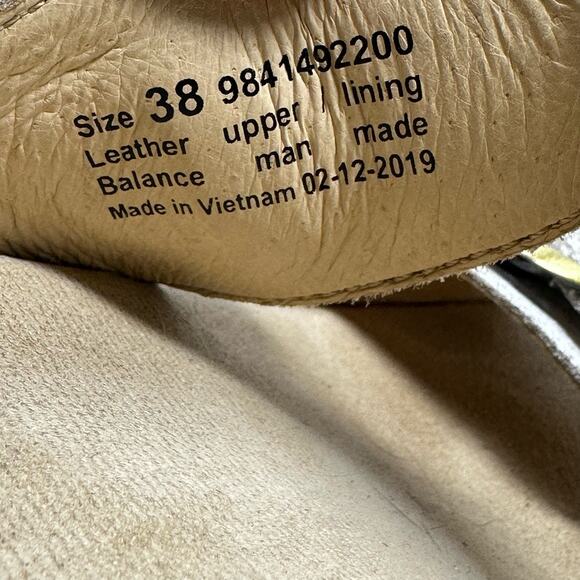 Dansko Sophie White Distressed Leather Sandals - Picture 9 of 12